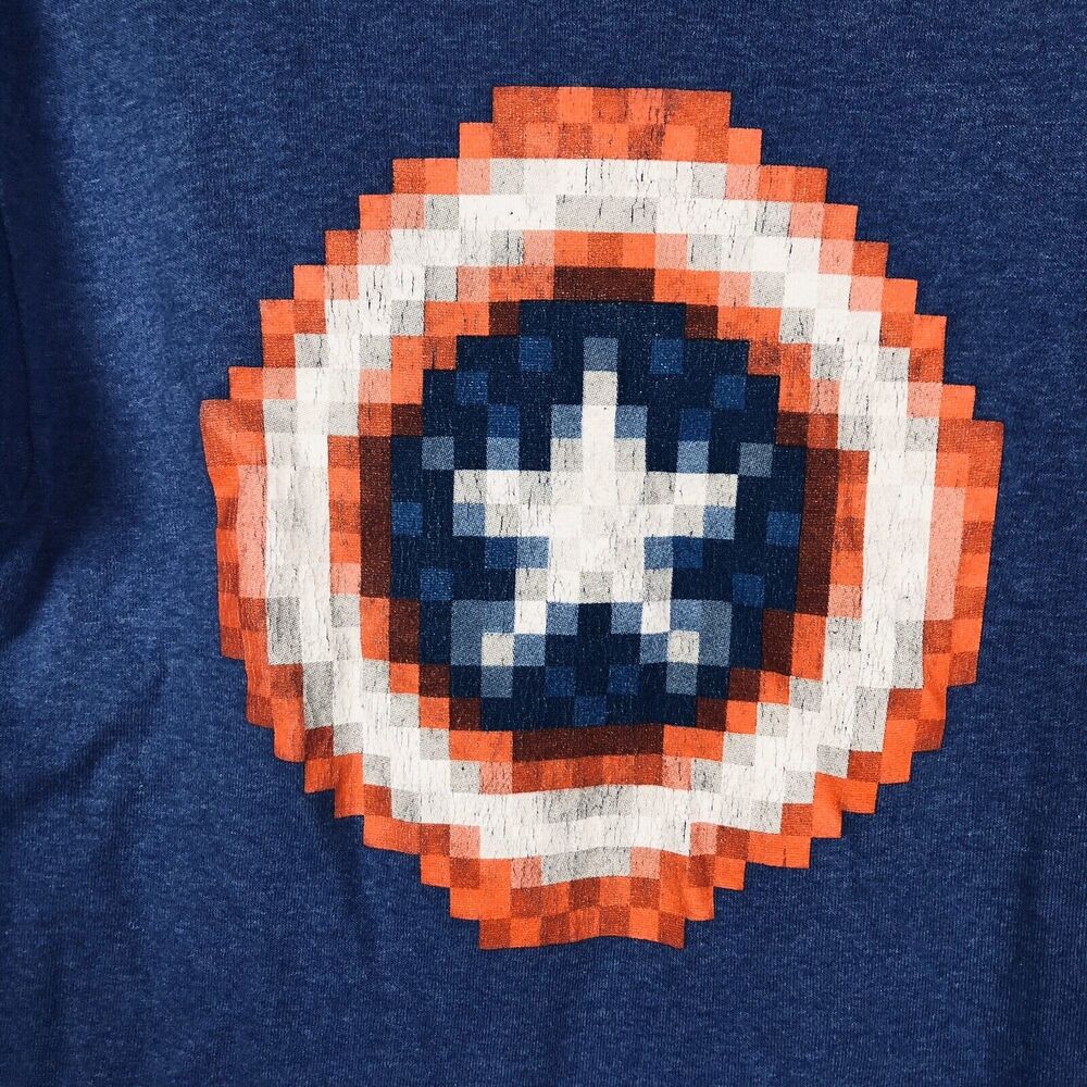 Marvel Captain America - Shield -Boy’s Sz L 10/12 Grey T-Shirt Graphic Tee - Picture 3 of 5
